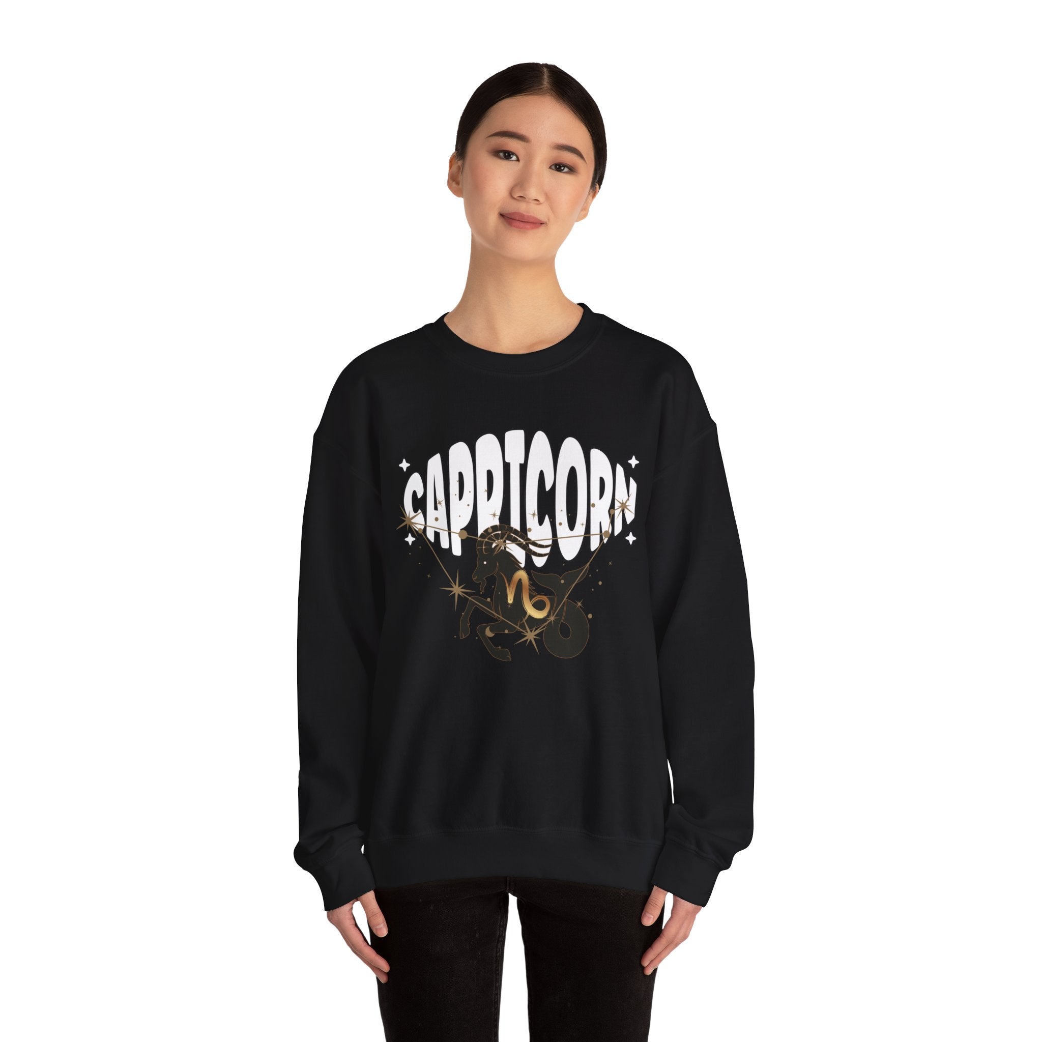 Capricorn Zodiac Casual Unisex Crewneck Sweatshirt
